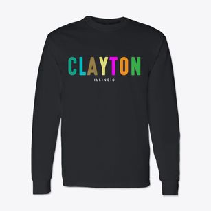 Clayton Illinois Color Pop Classic Long Sleeve T-Shirt