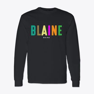 Blaine Maine Color Pop Classic Long Sleeve T-Shirt