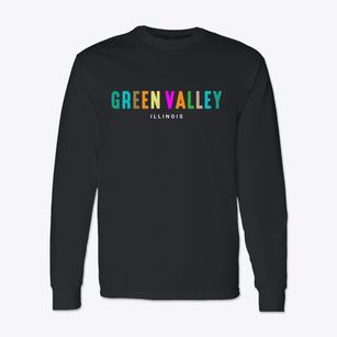 Green Valley Illinois Color Pop Classic Long Sleeve T-Shirt