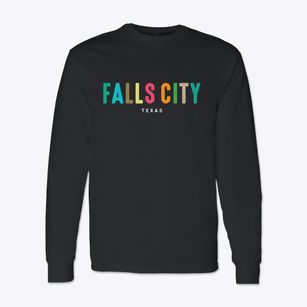 Falls City Texas Color Pop Classic Long Sleeve T-Shirt