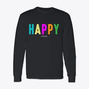 Happy Texas Color Pop Classic Long Sleeve T-Shirt