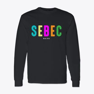 Sebec Maine Color Pop Classic Long Sleeve T-Shirt
