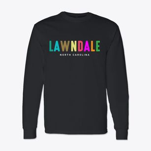 Lawndale North Carolina Color Pop Classic Long Sleeve T-Shirt