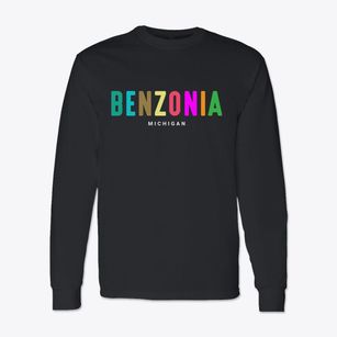 Benzonia Michigan Color Pop Classic Long Sleeve T-Shirt