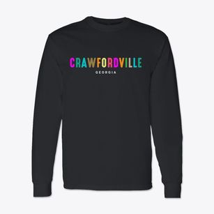Crawfordville Georgia Color Pop Classic Long Sleeve T-Shirt