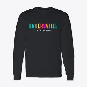 Bakersville North Carolina Color Pop Classic Long Sleeve T-Shirt