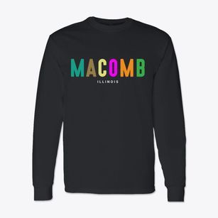 Macomb Illinois Color Pop Classic Long Sleeve T-Shirt