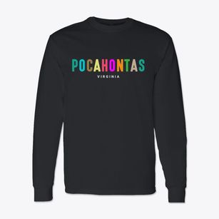 Pocahontas Virginia Color Pop Classic Long Sleeve T-Shirt