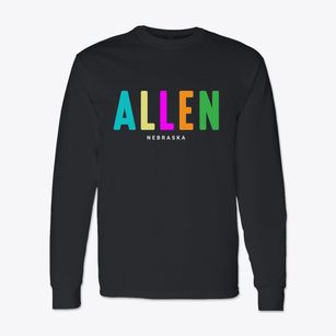 Allen Nebraska Color Pop Classic Long Sleeve T-Shirt