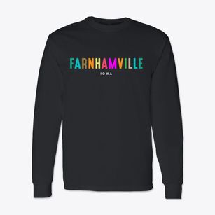 Farnhamville Iowa Color Pop Classic Long Sleeve T-Shirt
