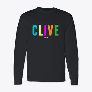 Clive Iowa Color Pop Classic Long Sleeve T-Shirt