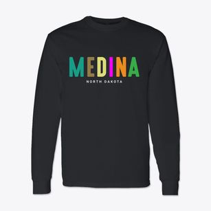 Medina North Dakota Color Pop Classic Long Sleeve T-Shirt