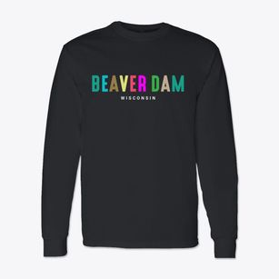 Beaver Dam Wisconsin Color Pop Classic Long Sleeve T-Shirt