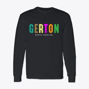 Gerton North Carolina Color Pop Classic Long Sleeve T-Shirt