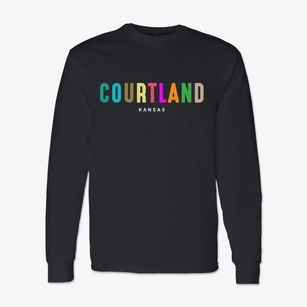Courtland Kansas Color Pop Classic Long Sleeve T-Shirt