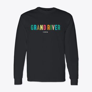 Grand River Iowa Color Pop Classic Long Sleeve T-Shirt