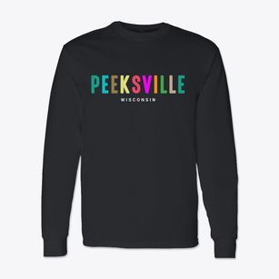 Peeksville Wisconsin Color Pop Classic Long Sleeve T-Shirt