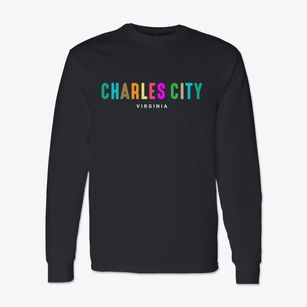 Charles City Virginia Color Pop Classic Long Sleeve T-Shirt