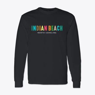 Indian Beach North Carolina Color Pop Classic Long Sleeve T-Shirt
