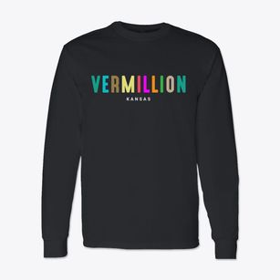 Vermillion Kansas Color Pop Classic Long Sleeve T-Shirt