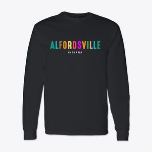 Alfordsville Indiana Color Pop Classic Long Sleeve T-Shirt