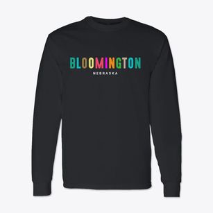 Bloomington Nebraska Color Pop Classic Long Sleeve T-Shirt