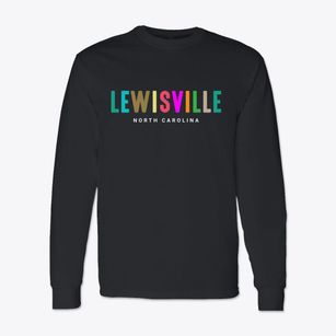 Lewisville North Carolina Color Pop Classic Long Sleeve T-Shirt