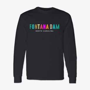 Fontana Dam North Carolina Color Pop Classic Long Sleeve T-Shirt