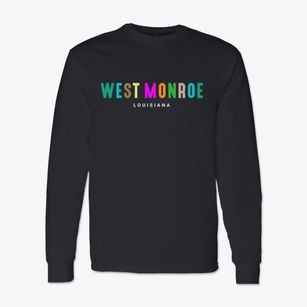West Monroe Louisiana Color Pop Classic Long Sleeve T-Shirt
