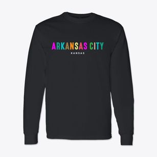 Arkansas City Kansas Color Pop Classic Long Sleeve T-Shirt