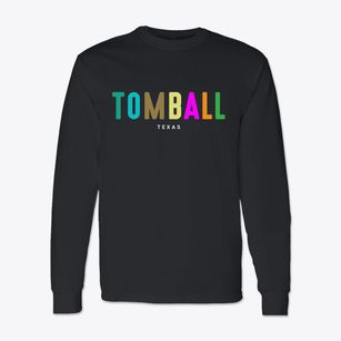 Tomball Texas Color Pop Classic Long Sleeve T-Shirt