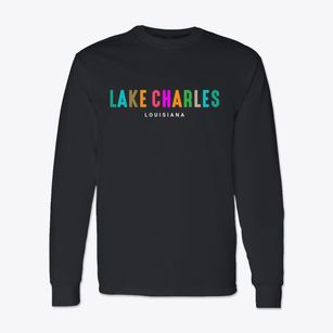 Lake Charles Louisiana Color Pop Classic Long Sleeve T-Shirt