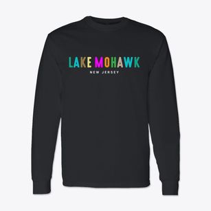Lake Mohawk New Jersey Color Pop Classic Long Sleeve T-Shirt