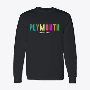 Plymouth Michigan Color Pop Classic Long Sleeve T-Shirt