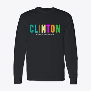 Clinton North Carolina Color Pop Classic Long Sleeve T-Shirt