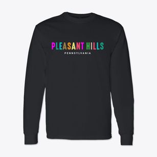Pleasant Hills Pennsylvania Color Pop Classic Long Sleeve T-Shirt
