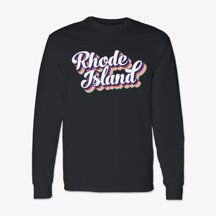  Rhode Island Retro Candy Vibes Classic Long Sleeve T-Shirt