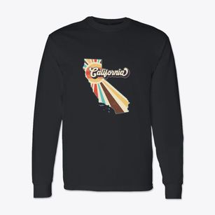  California Retro Art Classic Long Sleeve T-Shirt