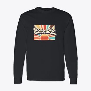  Colorado Retro Art Classic Long Sleeve T-Shirt
