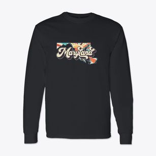  Maryland Retro Art Classic Long Sleeve T-Shirt
