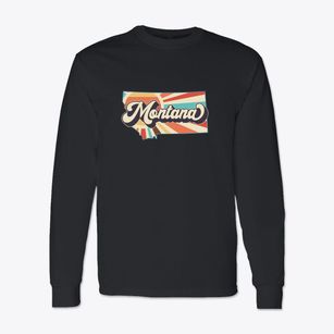  Montana Retro Art Classic Long Sleeve T-Shirt