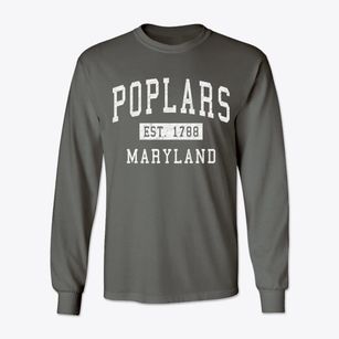 Poplars Maryland Classic Established Classic Long Sleeve T-Shirt