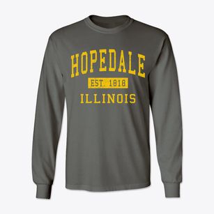 Hopedale Illinois Classic Established Classic Long Sleeve T-Shirt
