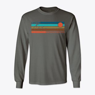 Canton Massachusetts Blissful Sunset Classic Long Sleeve T-Shirt