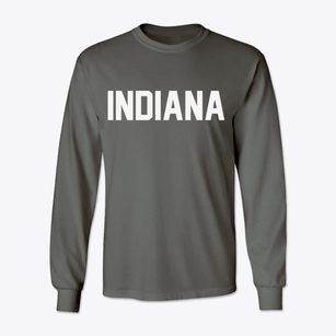  Indiana Block Letter Classic Long Sleeve T-Shirt