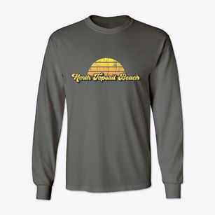 North Topsail Beach North Carolina Sublime Sunset Classic Long Sleeve T-Shirt