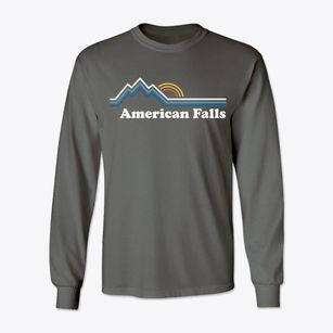 American Falls Idaho Mountain View Classic Long Sleeve T-Shirt