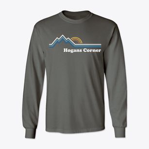 Hogans Corner Washington Mountain View Classic Long Sleeve T-Shirt