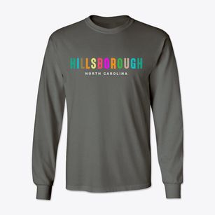 Hillsborough North Carolina Color Pop Classic Long Sleeve T-Shirt
