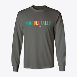Marble Falls Texas Color Pop Classic Long Sleeve T-Shirt